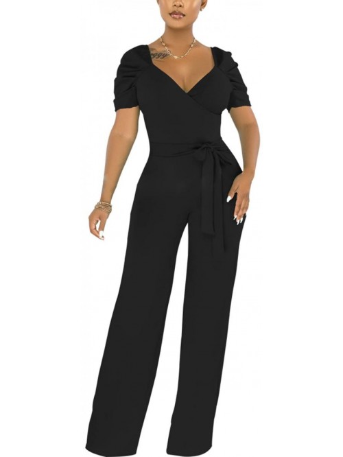 Womens Long Sleeve Round Neck Jumpsuit for Work Wi...