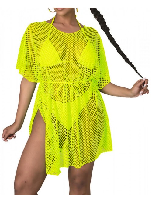 Women's Sexy Swimsuit Cover Up Casual See Through ...