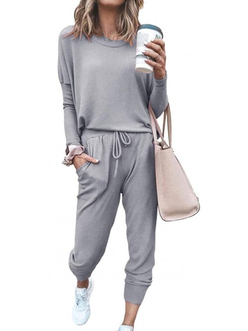 for 2 Piece Long Sleeve Lounge Sets lt.grey