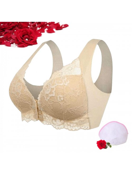 Bra for Older Women Front Closure 5D Shaping Push ...