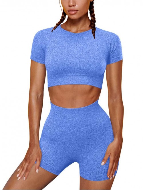 OYS Women's Yoga 2 Piece Outfits Workout Running C...