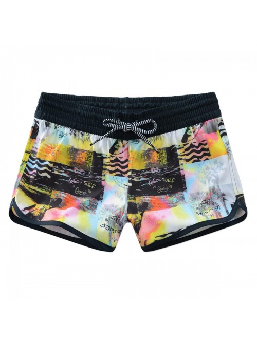 Board Shorts Floral Beach Swim Shorts Quick Dry Sw...
