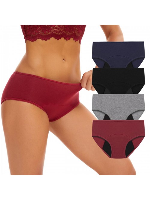 4 Pack Period Underwear for Women Leakproof Underw...