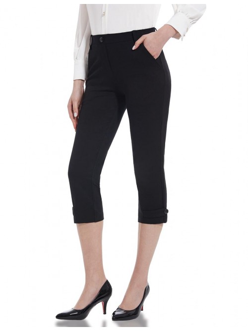 Tapata Capris for Women Casual Summer Business Pro...