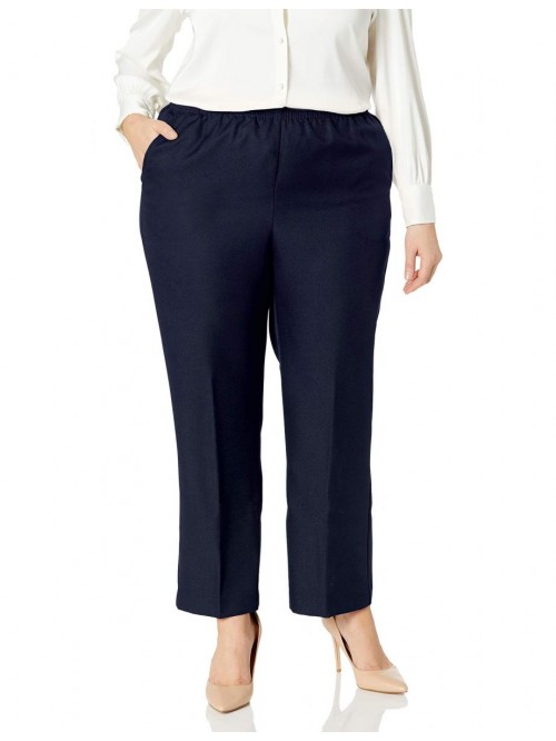 Alfred Dunner Women's Plus-Size Poly Proportioned ...