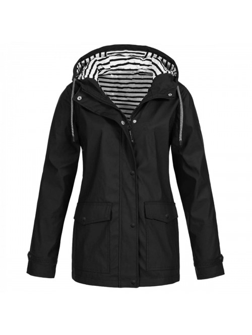 Coats for Women Lightweight Windbreaker Raincoat P...