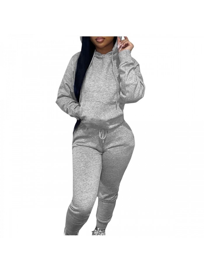 2 Piece Outfits Vacation Work Professional Gym Festival Track Suits Warm Up Fall Winter Two Piece Sweatsuits 
