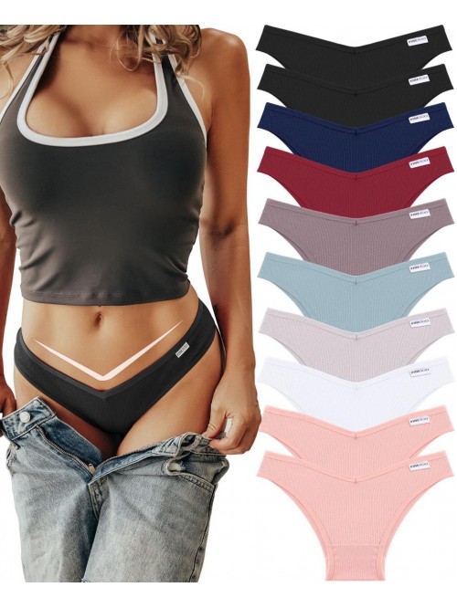 10 Pack Womens Cotton Underwear Sexy Stretch Bikin...