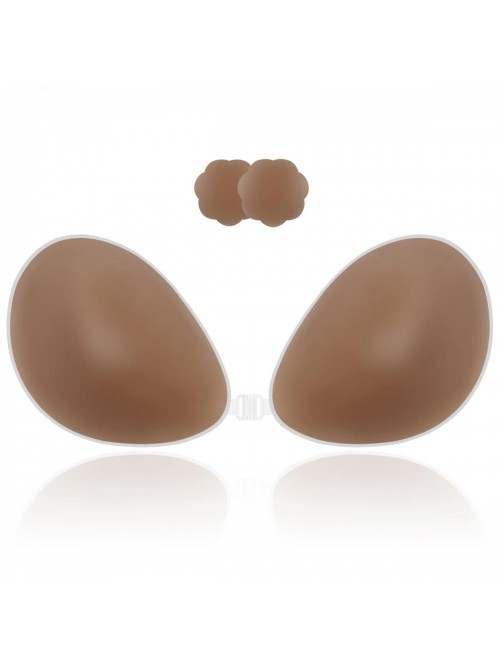 Adhesive Bra Strapless Sticky Invisible Push up Si...