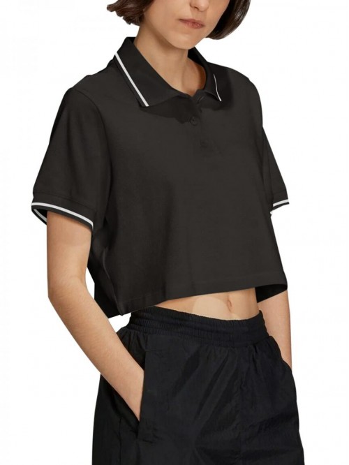 LASLULU Womens Golf Polo Shirts Crop Tops Short Sl...
