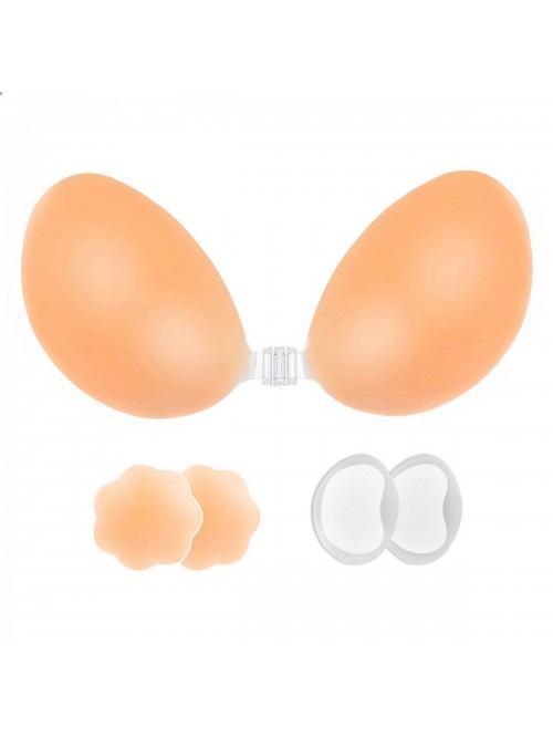 Adhesive Bra Strapless Sticky Invisible Push Up Si...