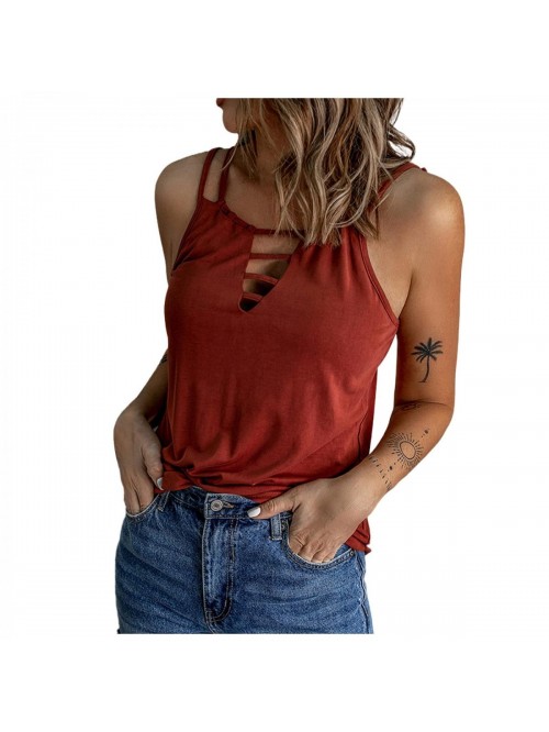 Tops Sleeveless Camisole Crop Tank Tops Trendy Aes...
