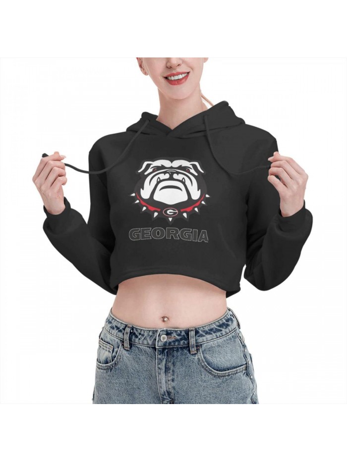 bulldogs soft women's hoodie Hoodies Cat Ear custom sweatshirt for School Super Soft 